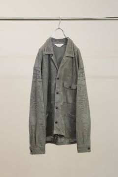 AGING LACE WORK SHIRT | GRAY | シャツ