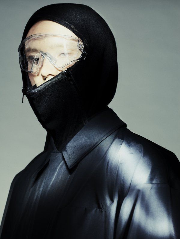 FLEECE BALACLAVA HOODIE/BLACK