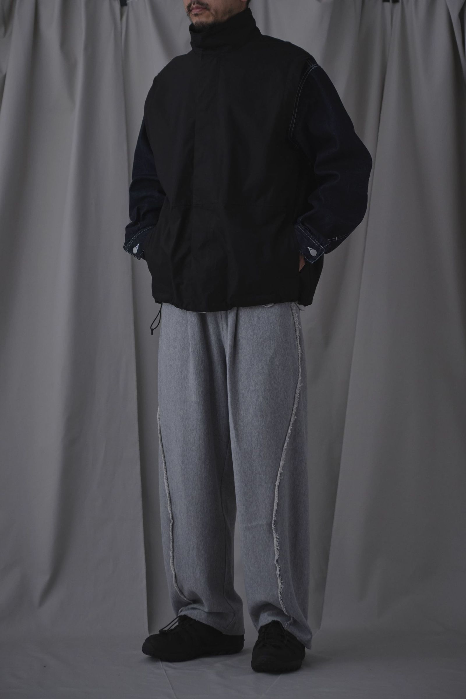 PERS PROJECTS - HAKEEM TWIST TROUSERS | HEATHER GRAY