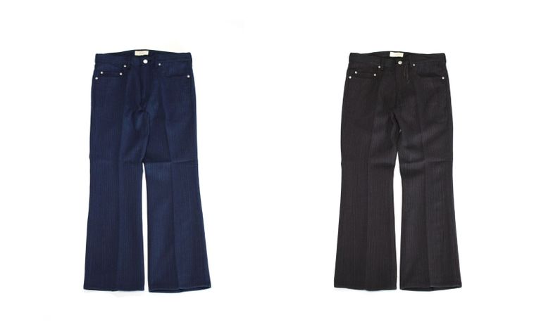 JieDa - STRIPE FLARE PANTS