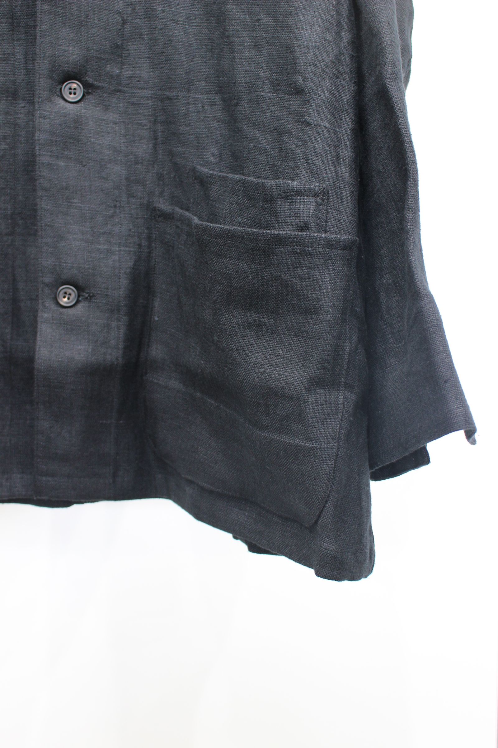 ANCELLM - LINEN COVERALL | BLACK | カバーオール | NapsNote