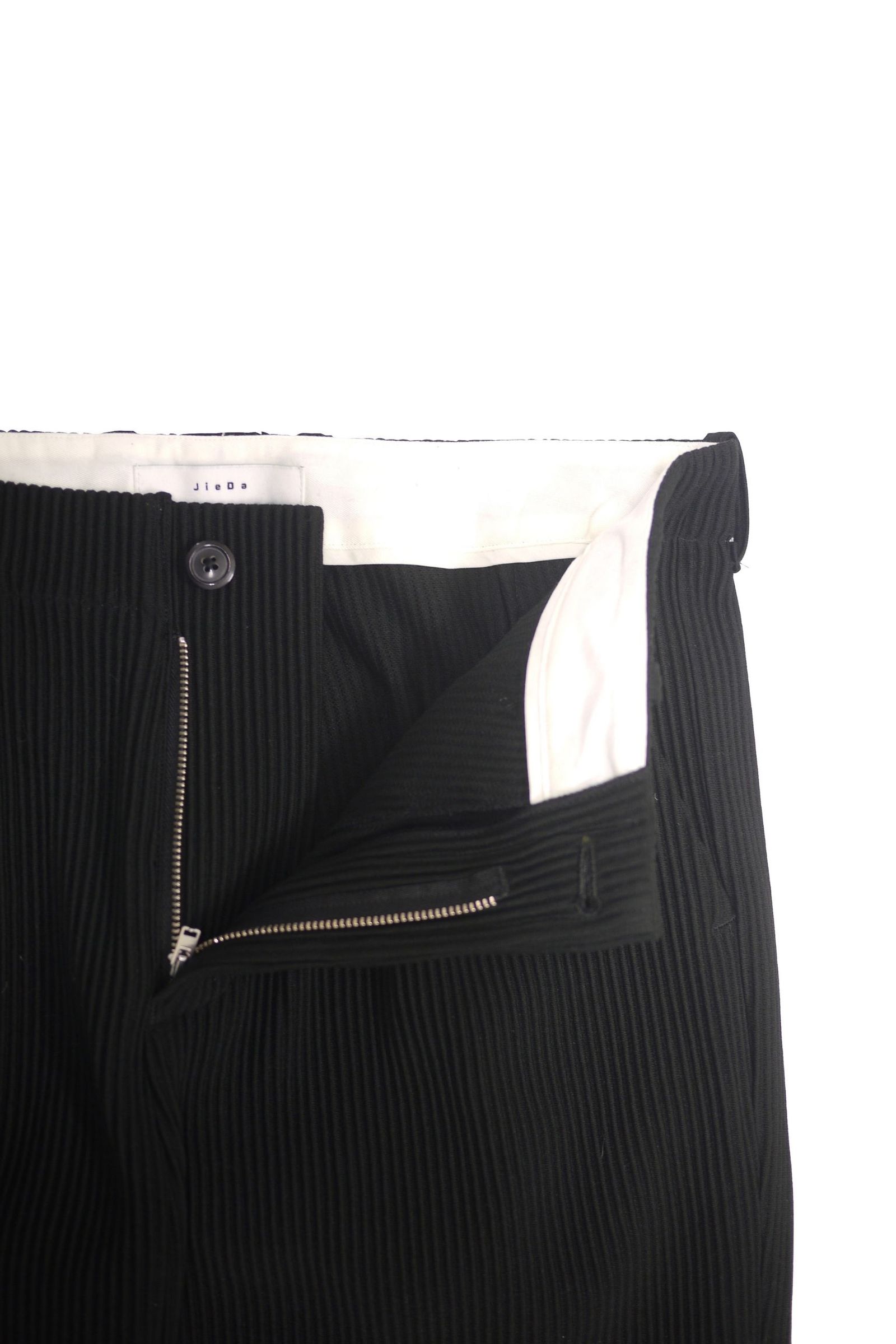 JieDa - RIPPLE STRAIGHT SLACKS/BLACK | NapsNote