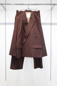 DOUBLE TAILORED JACKET | PLAID CHECK WOOL SLACKS | GRAPH CHECK | セットアップ