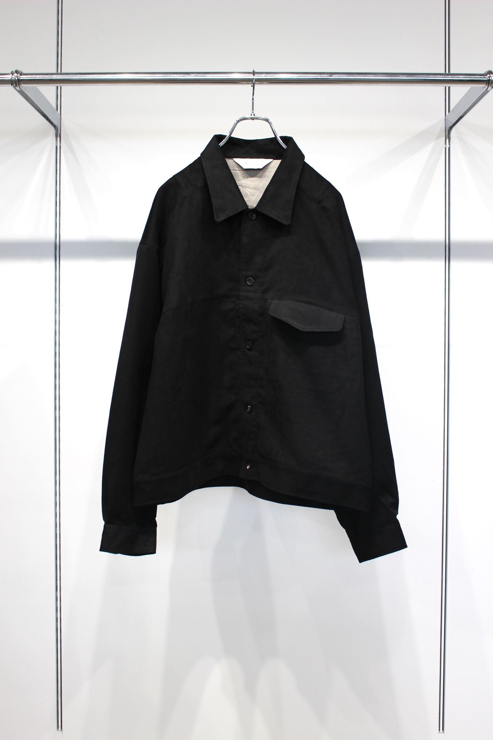 ジャケット・アウター Ancellm 24aw VEGAN SUEDE SHIRT JACKET Ancellm 24aw VEGAN SUEDE SHIRT JACKET