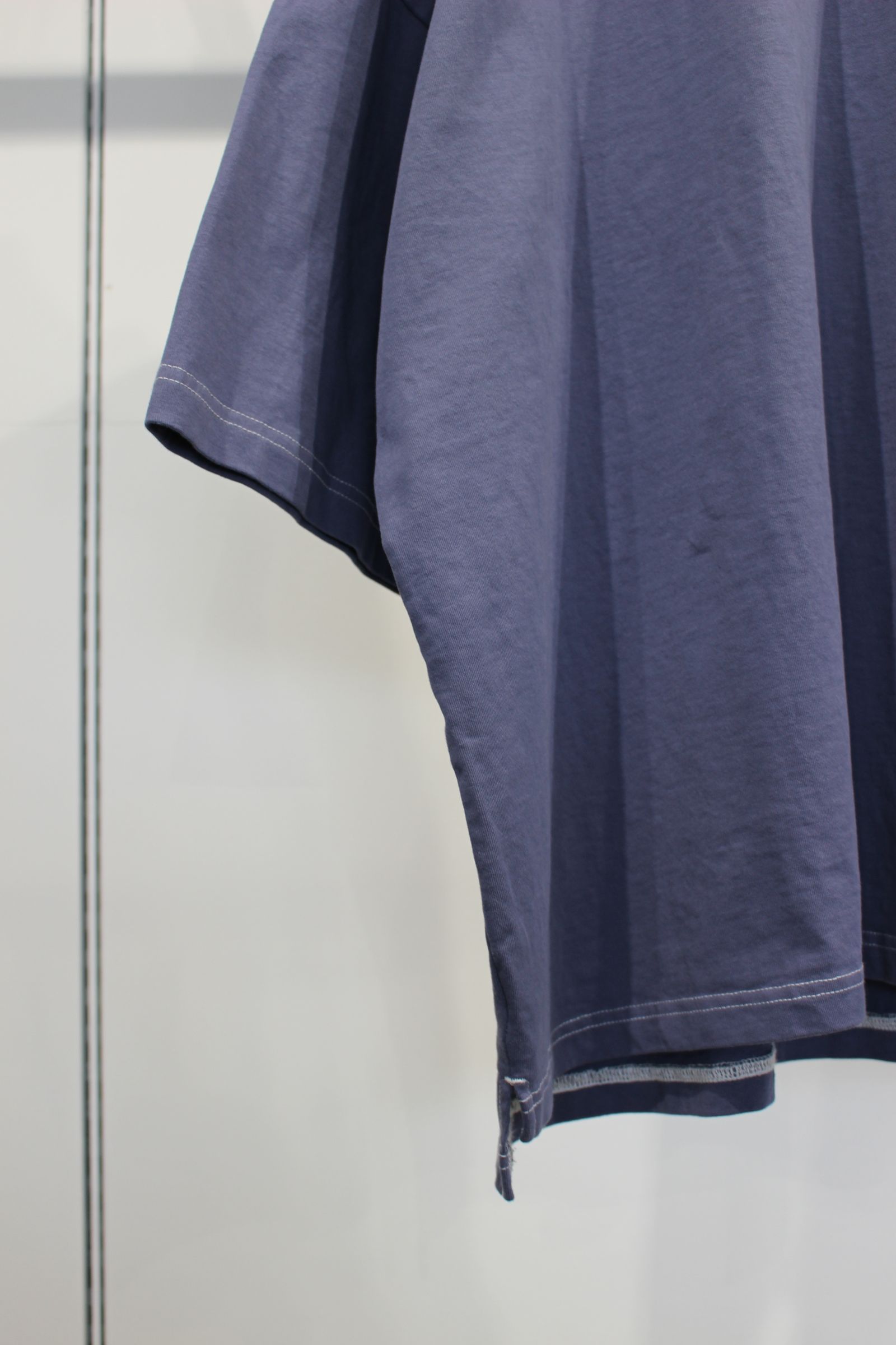 DYED OVER SIZE TEE/カットソー/パープル