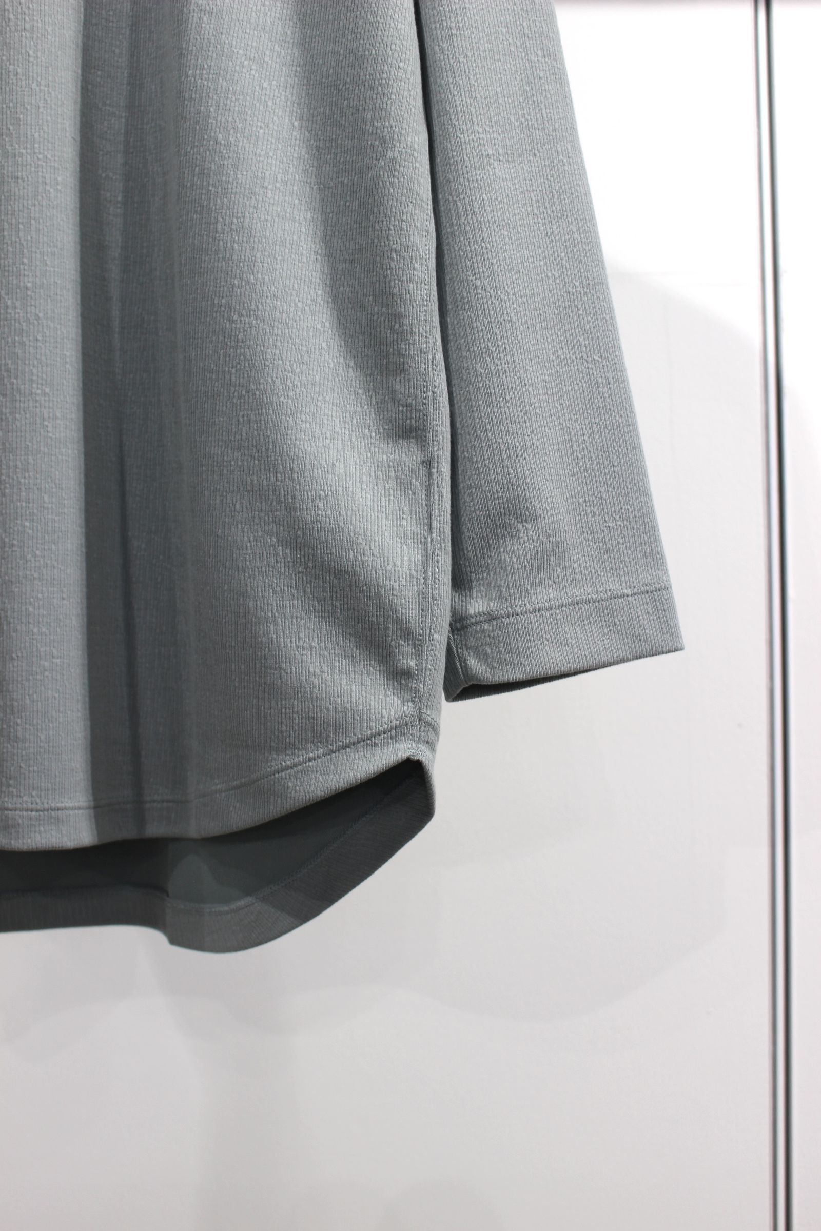 CRAPE DOUBLE-KNIT TEE L/S | SAGE | カットソー
