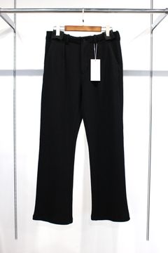 [ラスト1点] WOOL RIB SLACKS | BLACK | パンツ