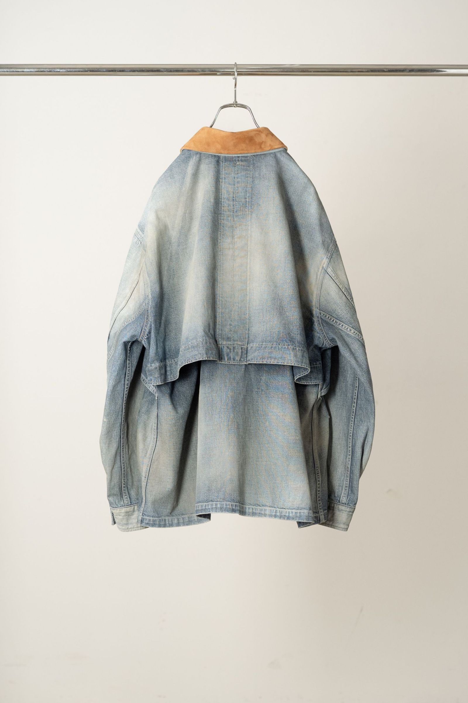AGING DENIM HALF JACKET | INDIGO | デニムハーフジャケット