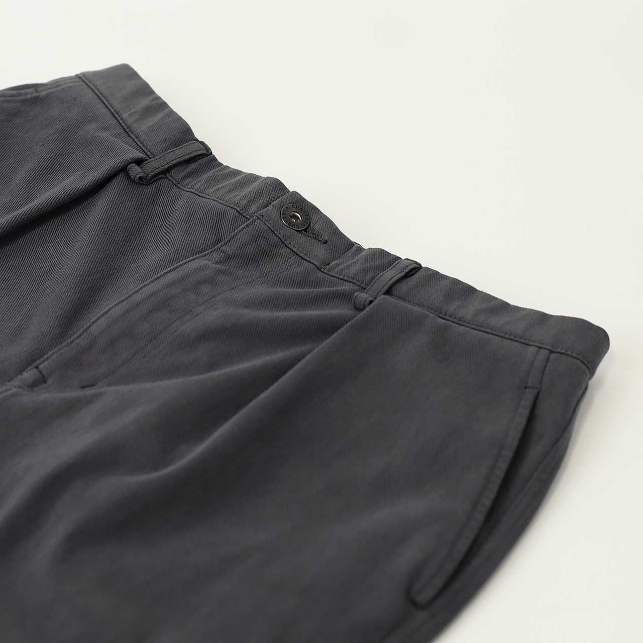 DENIM 1TUCK EZ TAPERED PANTS -slate gray- | SLATE GRAY | ニットデニム