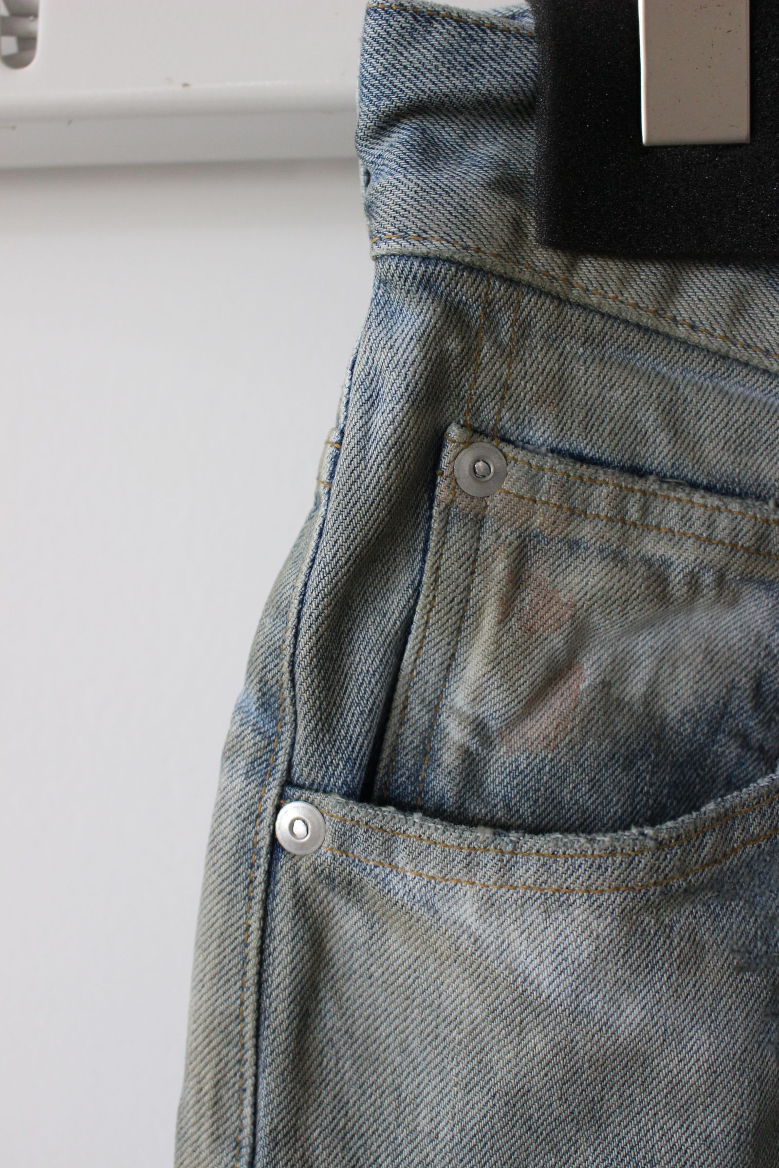 SELVEDGE DENIM STRAIGHT 5P PANTS/INDIGO