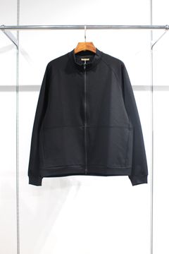 STAND NECK SILKY BLOUSON / スタンドネックブルゾン | BLACK | ジャケット