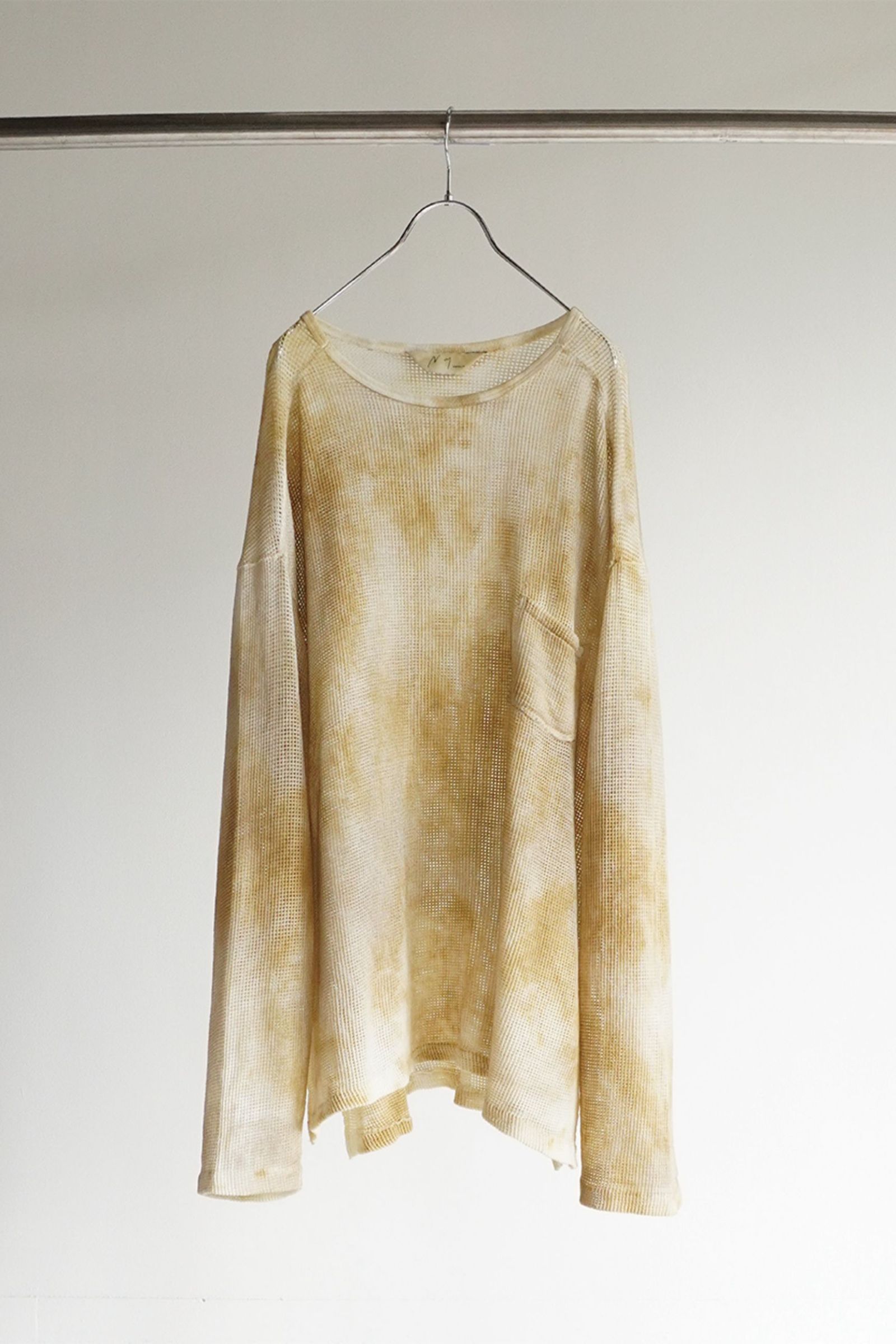 ANCELLM - DYED MESH LS T-SHIRT/BEIGE | NapsNote