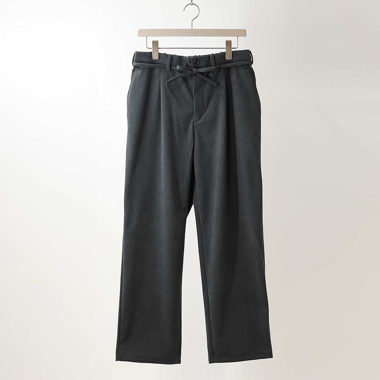 TRICOT CORDUROY PANTS | CADET BLUE | ポリエステルコーデュロイ