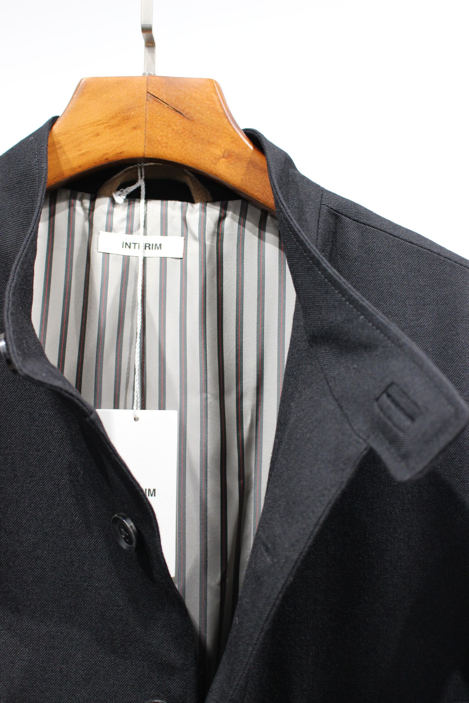 MILITARY WOOL SERGE FORESTIERE/BLACK