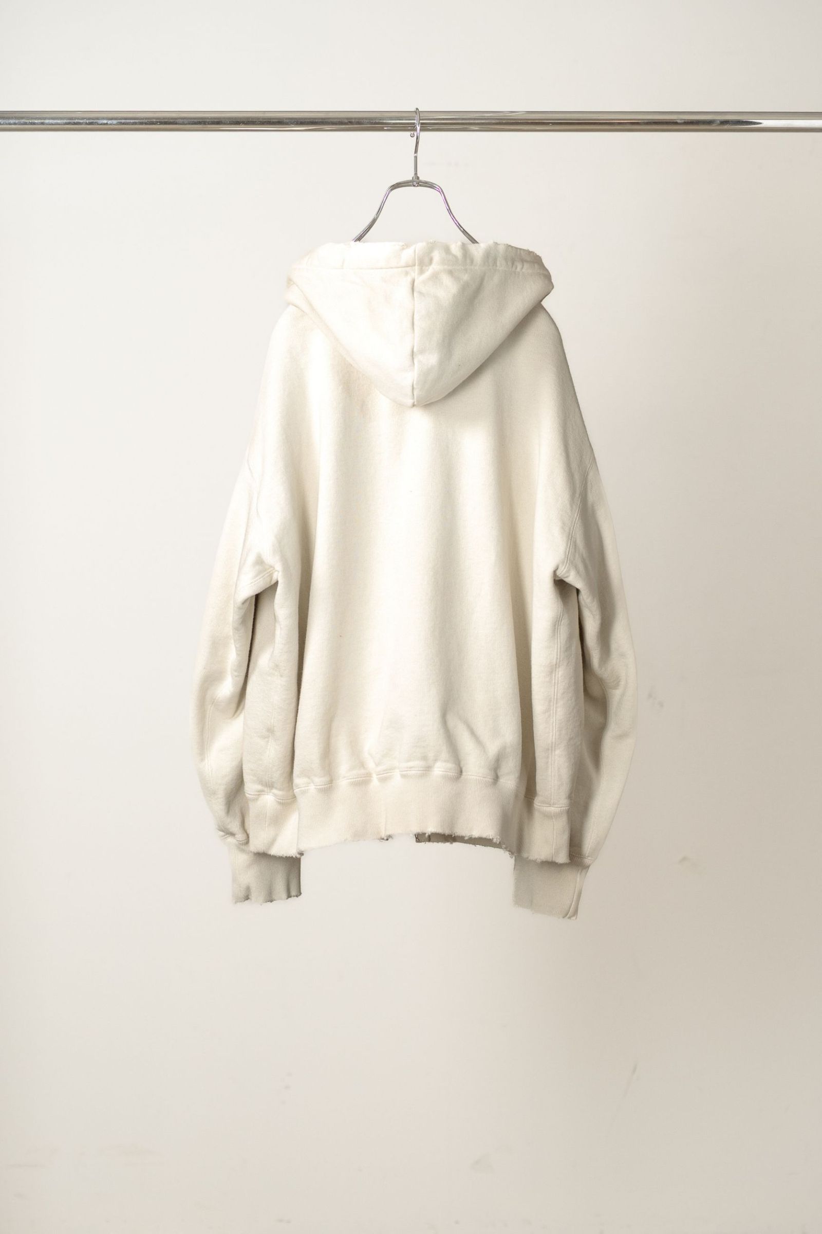 ZIP UP HOODIE | G.WHITE | ジップフーディー