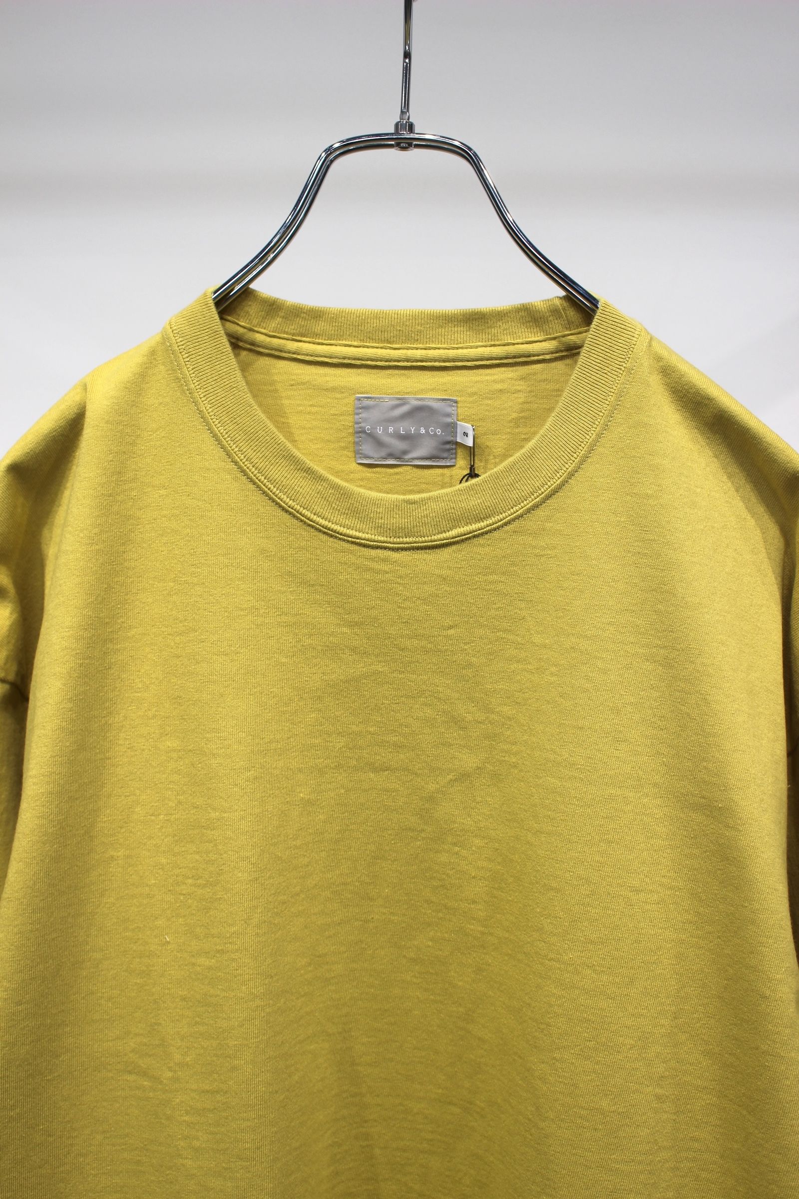 AGED COTTON TEE | DULL LIME | カットソー