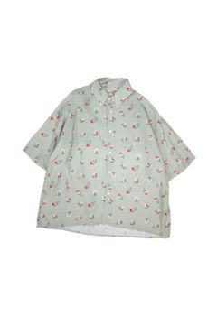 FLOWER OVERSIZED SHIRT S/S/シャツ