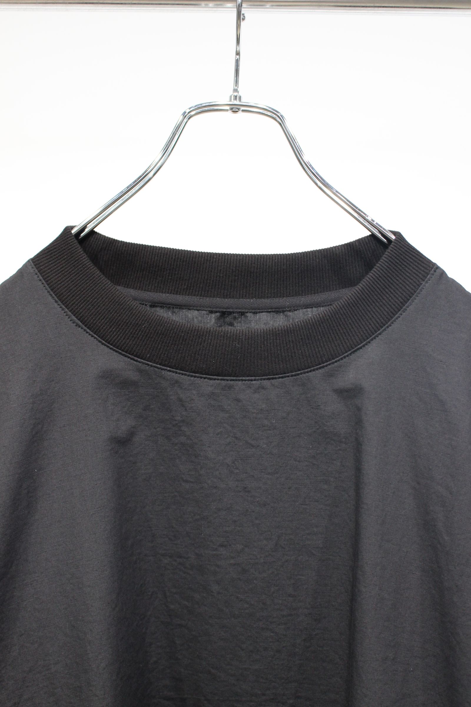 ORGANIC COTTON/LINEN TEE | BLACK | カットソー