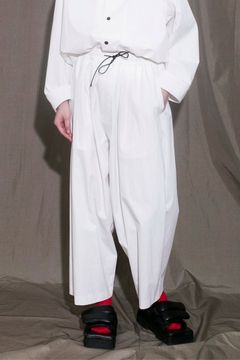 COTTON NYLON BIO PEACH WIDE EASY PANTS/ワイドイージーパンツ