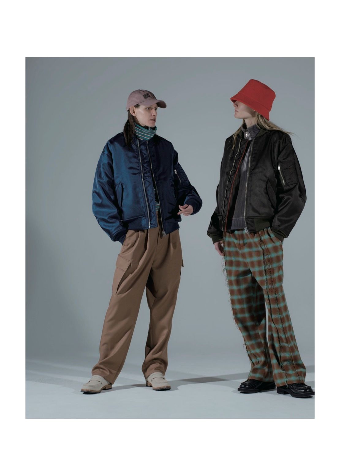 JieDa 22AW チェックパンツ