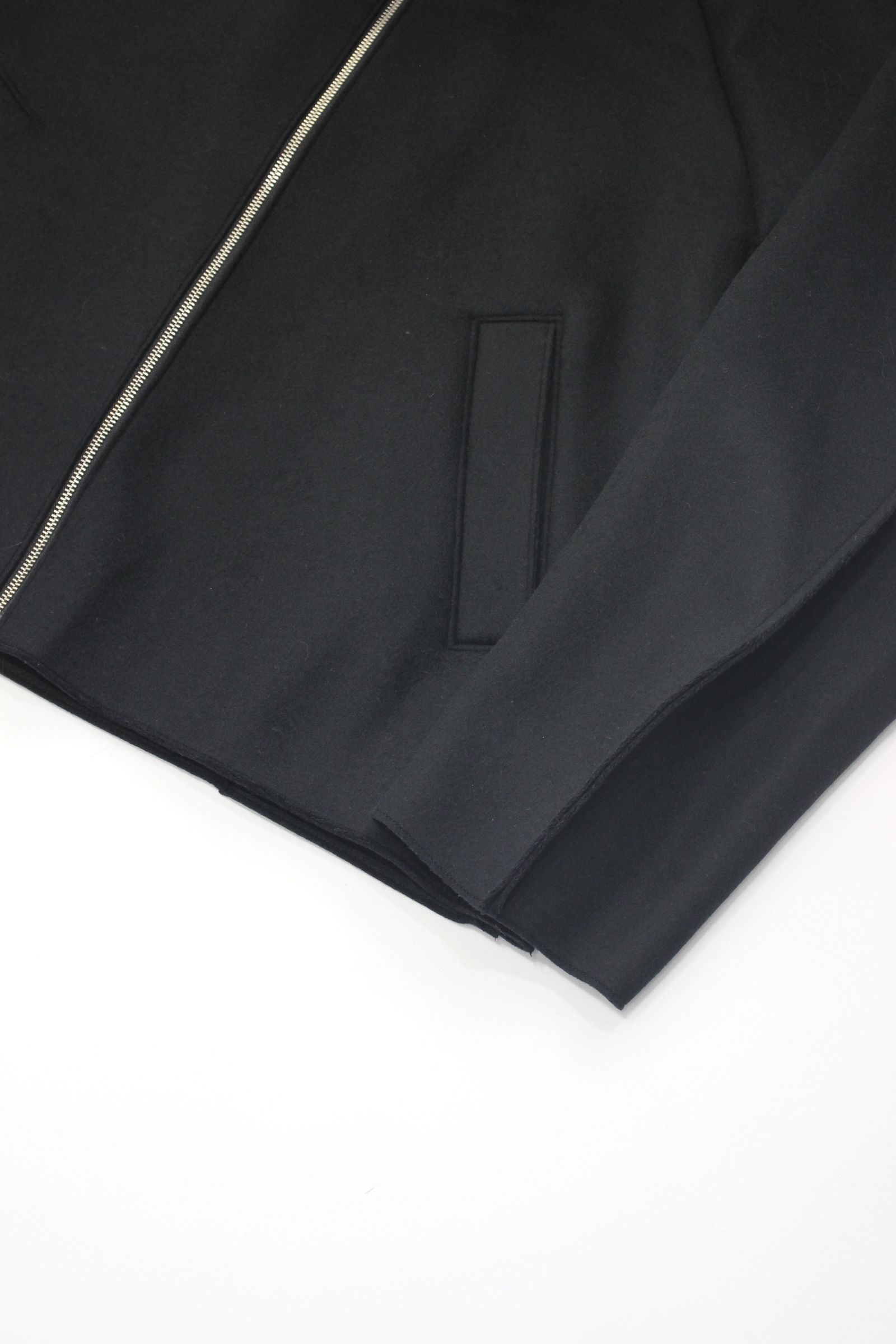 PECOLAMB DOUBLE BEAVER WOOL HI-NECK ZIP BLOUSON/ハイネックジップブルゾン