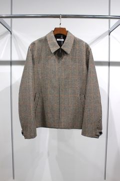 LOVAT TWEED HARRINGTON JACKET/IVORY-OLIVE