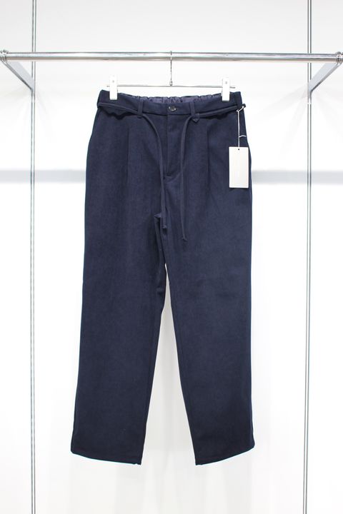 TRICOT CORDUROY PANTS | NAVY | ポリエステルコーデュロイ