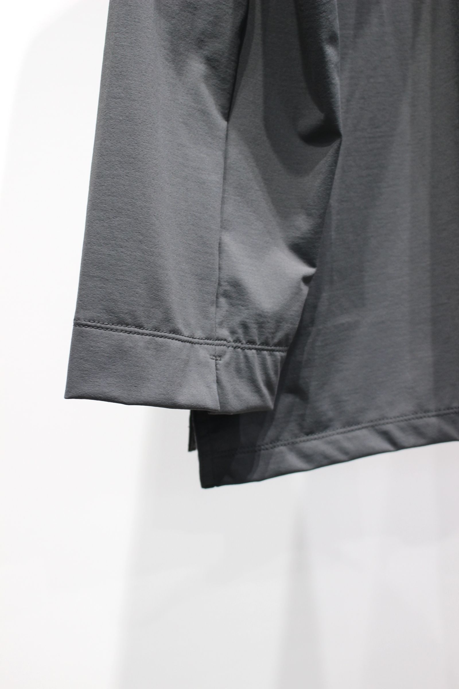 DRY COOL TRICOT SHIRT JACKET | MOSS GRAY | シャツジャケット
