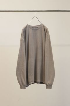 EMBROIDERY DYED LS | GRAY | カットソー