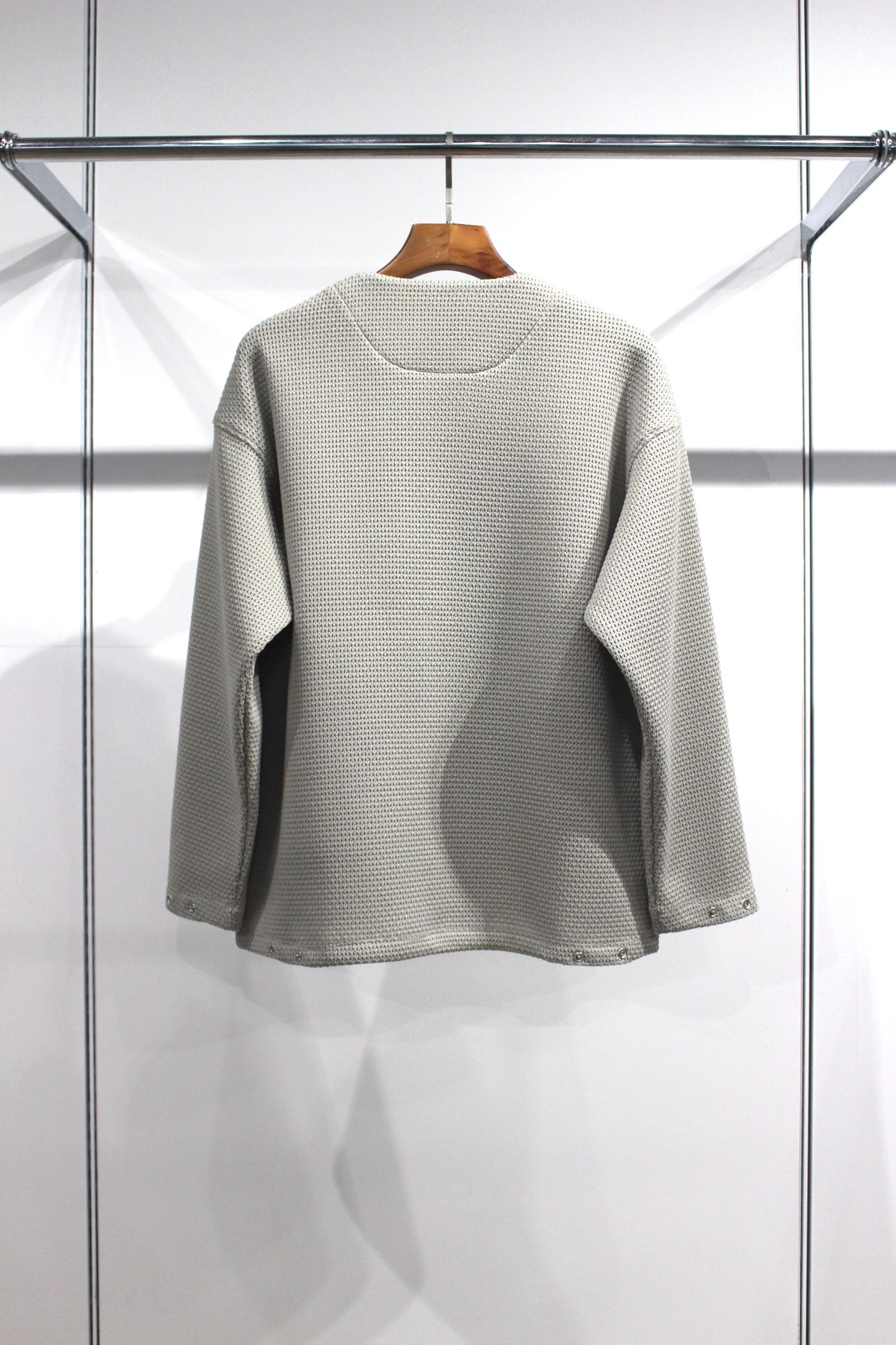 CURLY&Co. - HONEYCOMB KNIT ZIP-UP CARDIGAN | LIME BEIGE