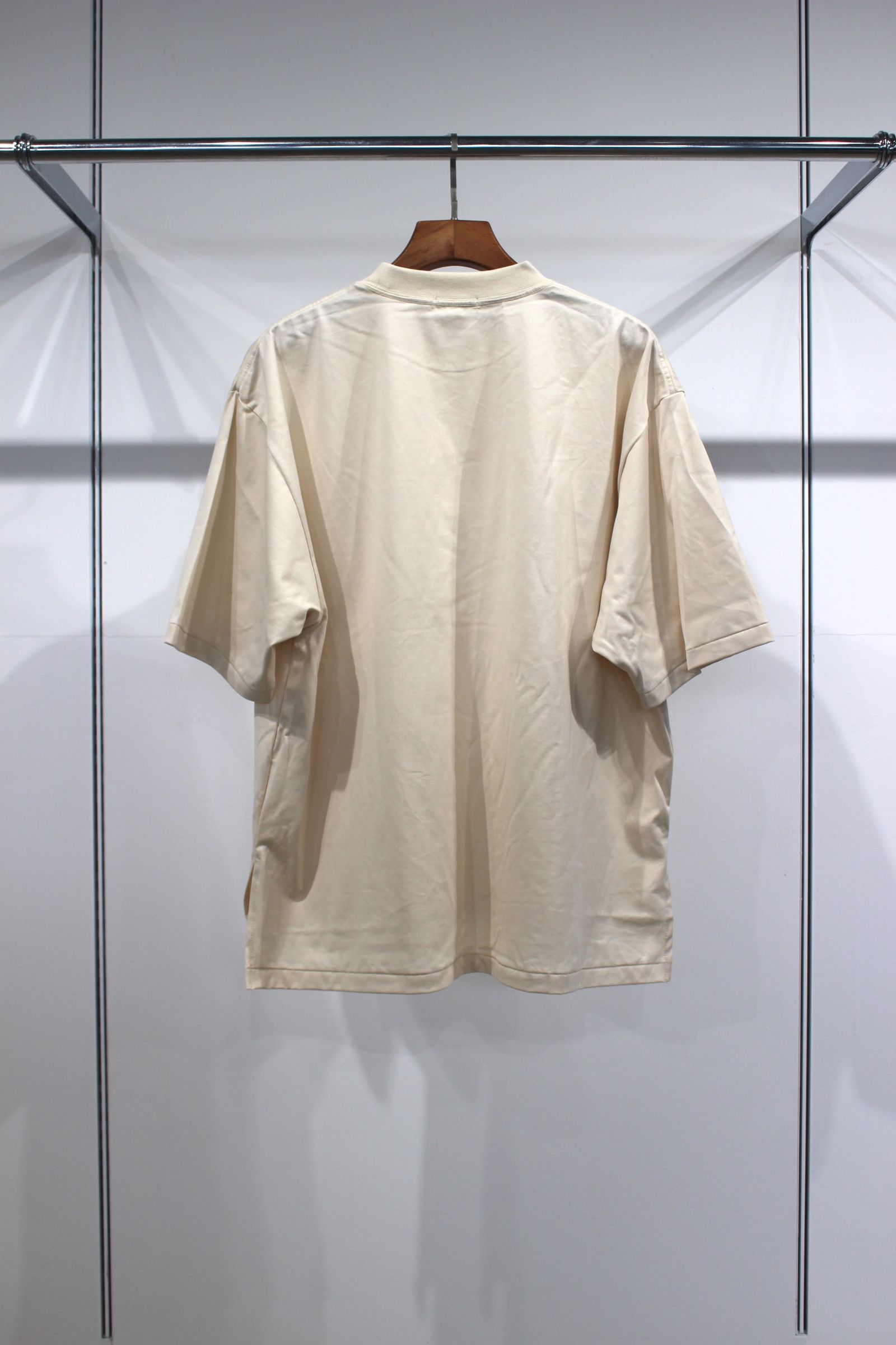 LONG STAPLE AUSTRALIAN COTTON HYPER BIG T-SHIRT/L.BEIGE
