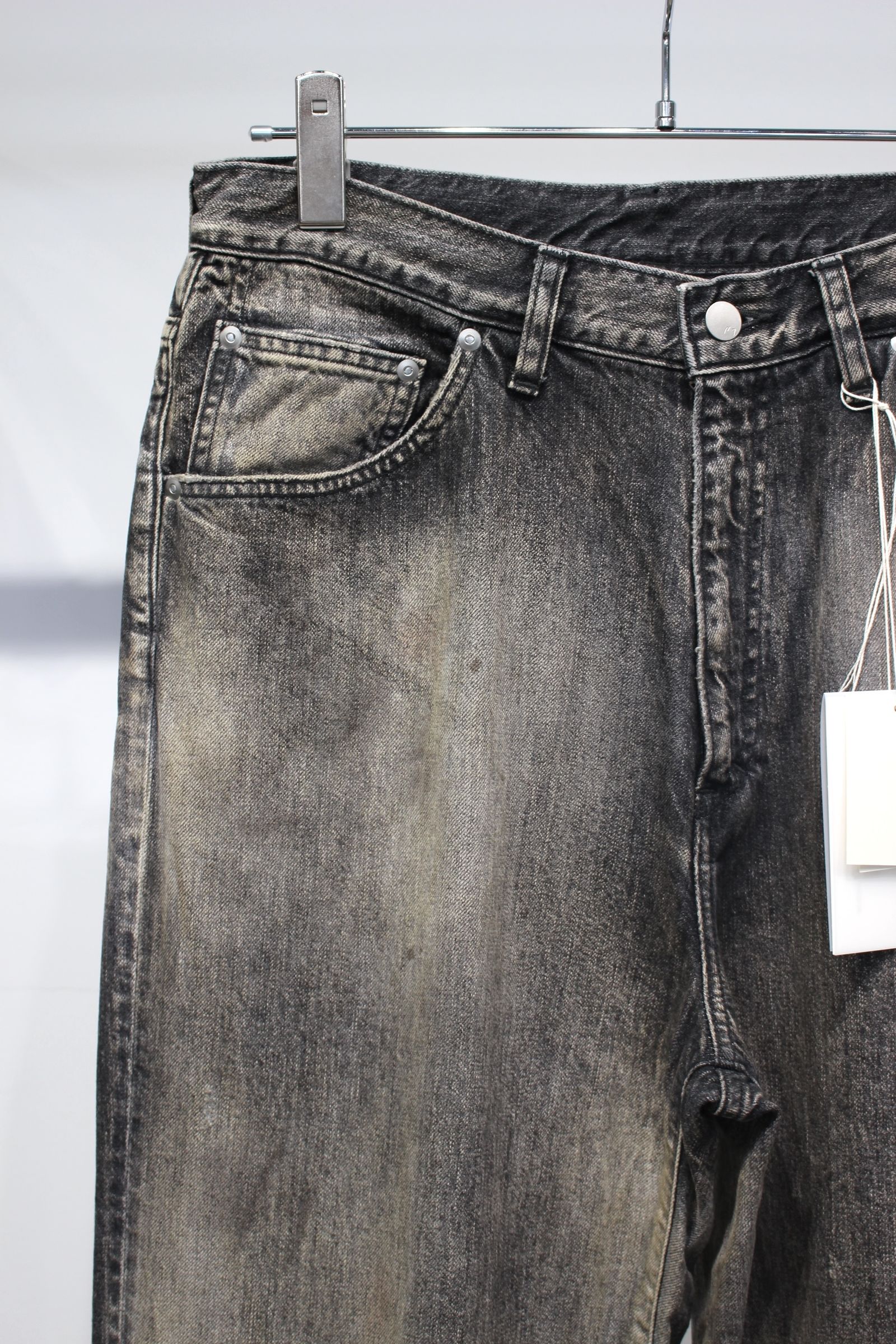 #08 MIDDLE STRAIGHT 5P DENIM PANTS | BLACK | デニムパンツ