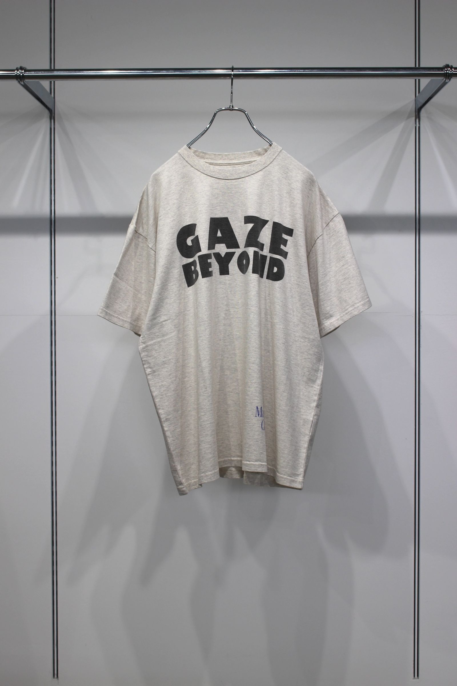 LOOSE FIT PRINT TEE : GAZE BEYOND | OATMEAL | カットソー
