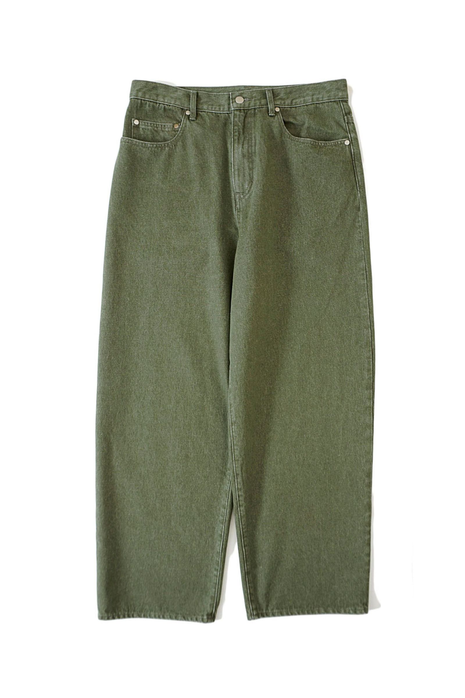 UNIVERSAL PRODUCTS - 5POCKET BUGGIE DENIM PANTS/OLIVE | NapsNote