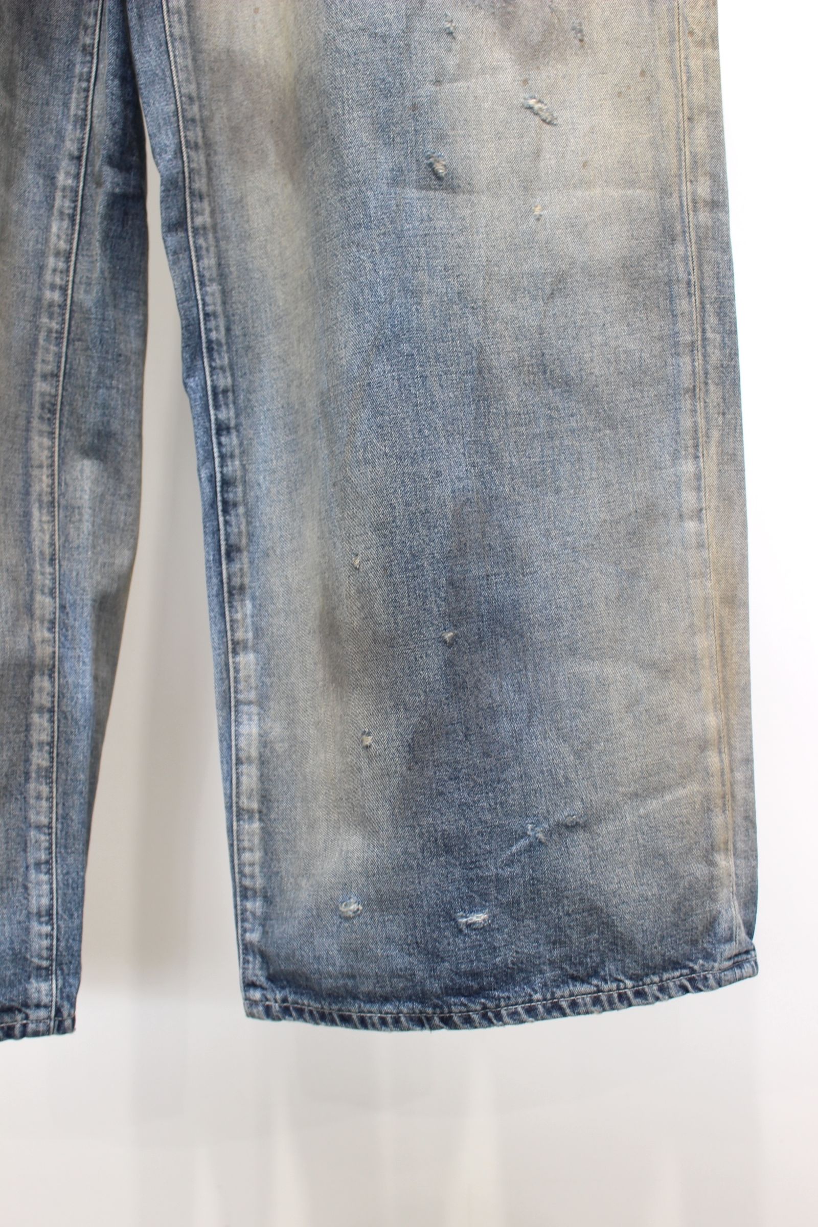 DENIM WIDE SLACKS | INDIGO | デニムパンツ