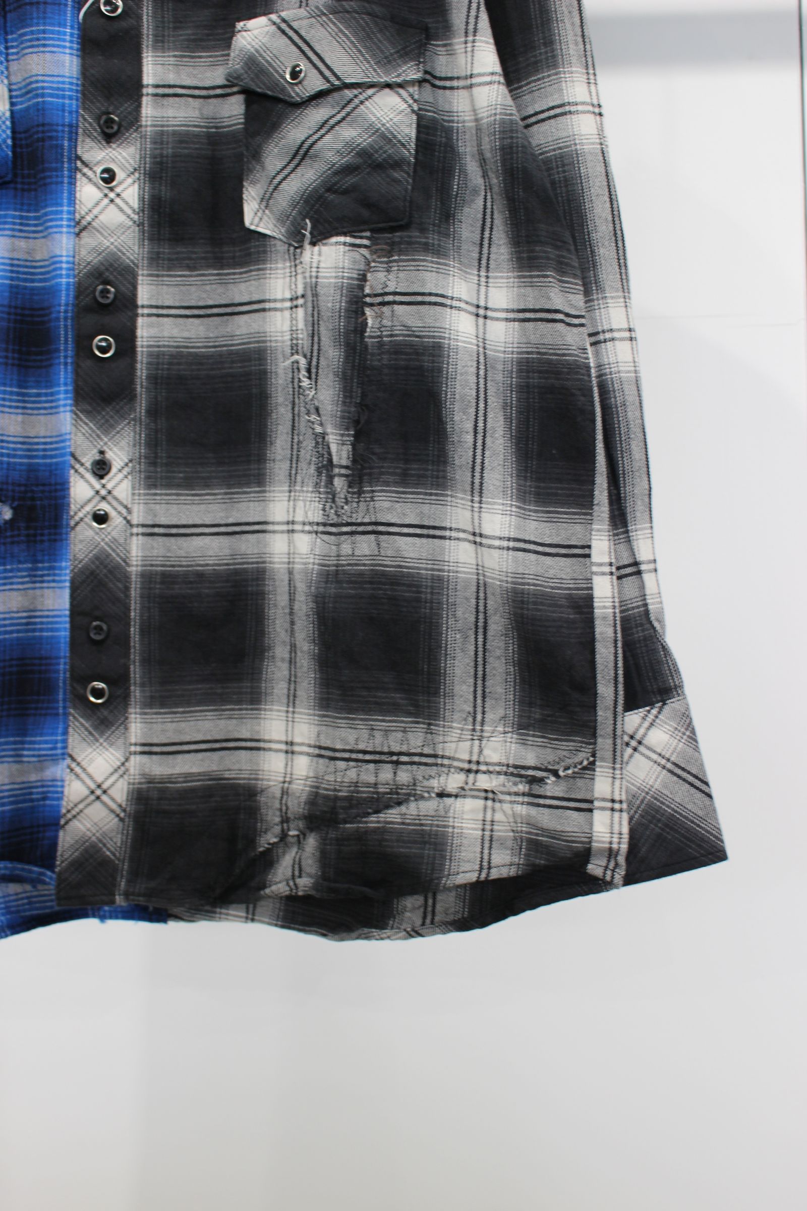 Remake shirt | BLK-BLU | シャツ