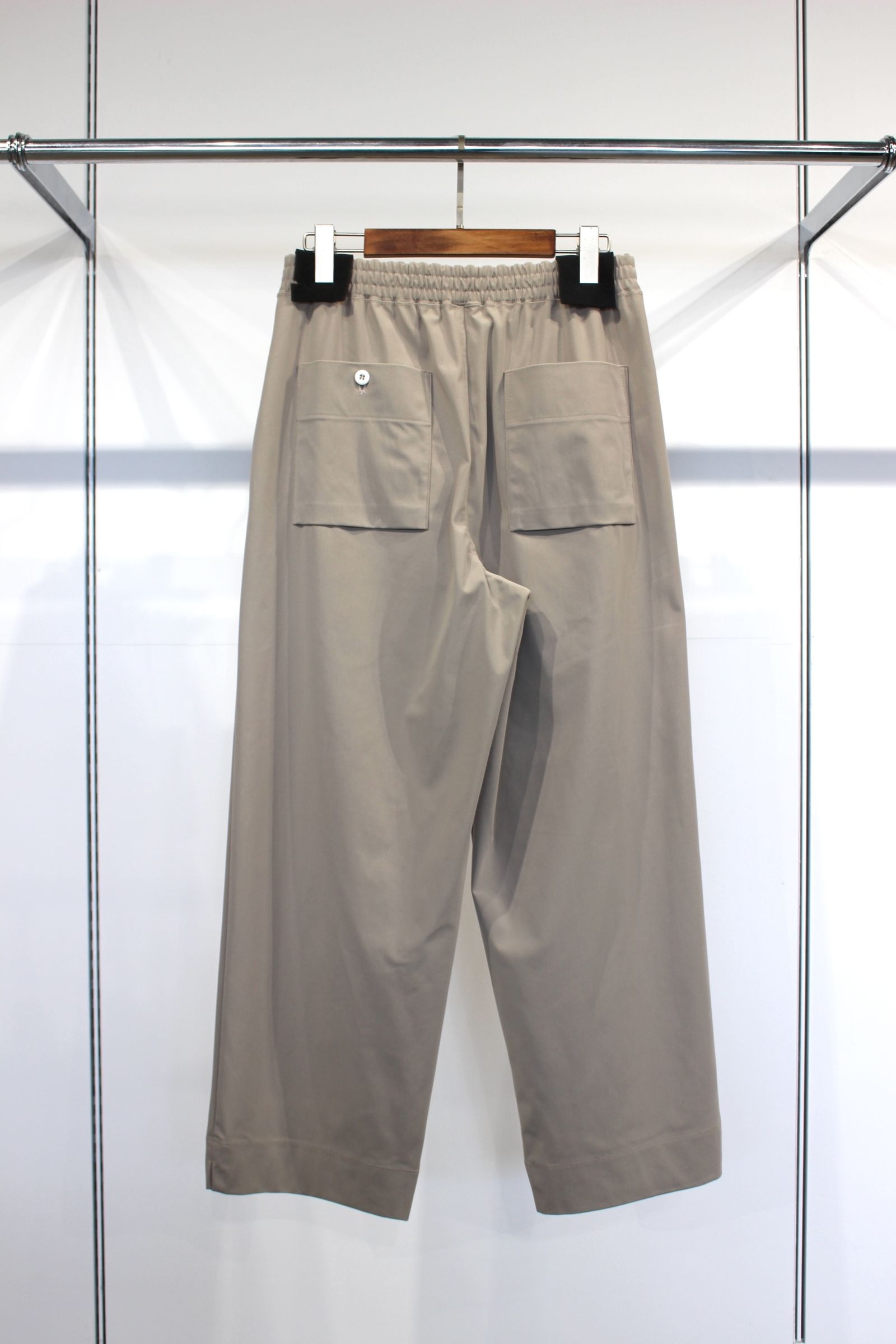 SORONA® TRICOT WIDE PANTS -solid-/TAUPE