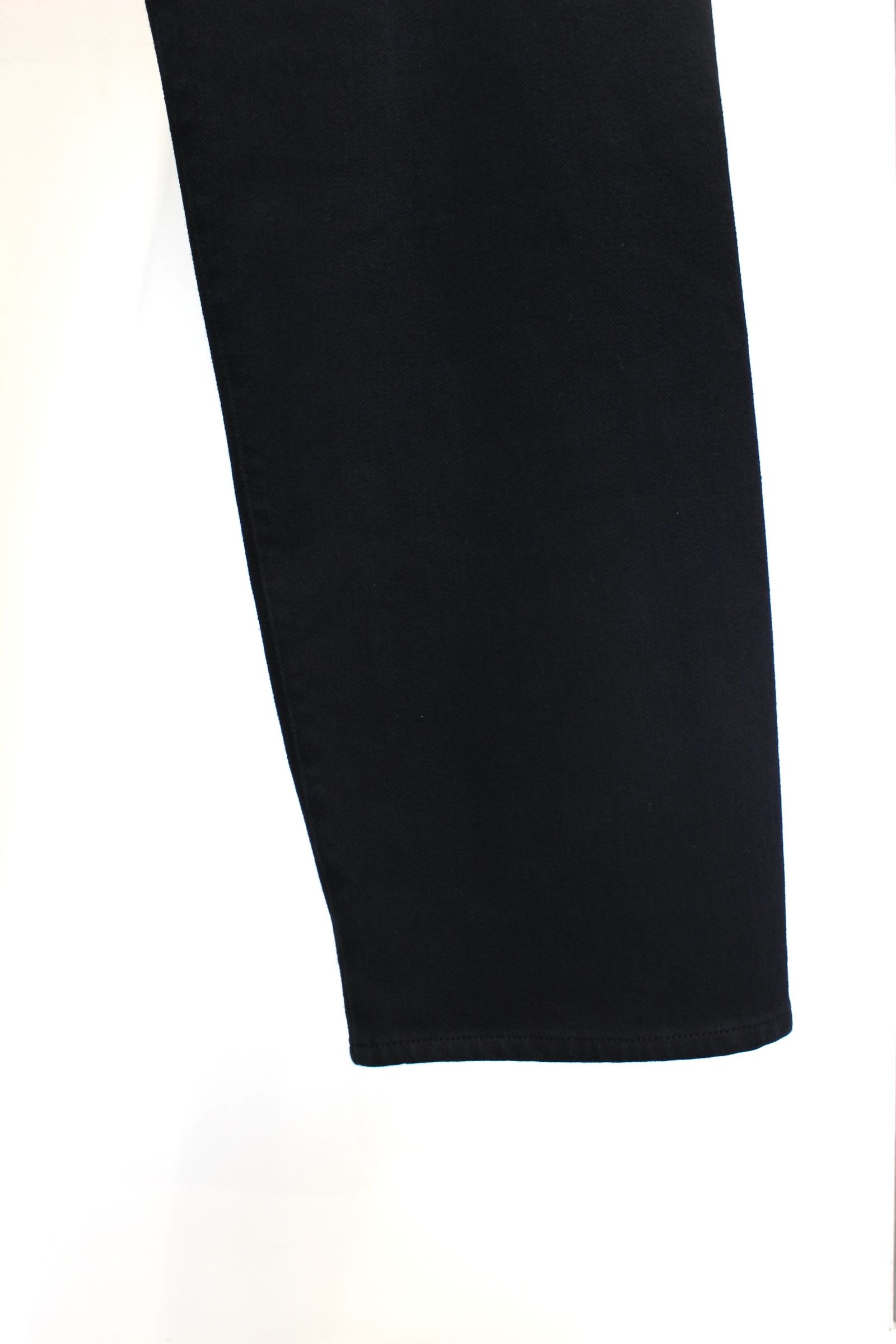 DENIM 5-POCKET PANTS REGULAR -overdyed- | BLACK | ニットデニム