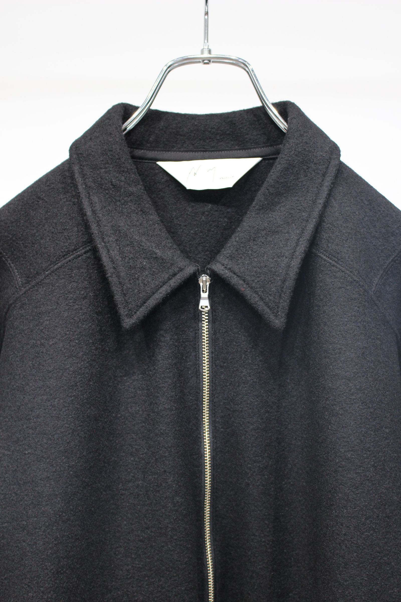 WOOL PULL OVER SHIRT | BLACK | プルオーバー