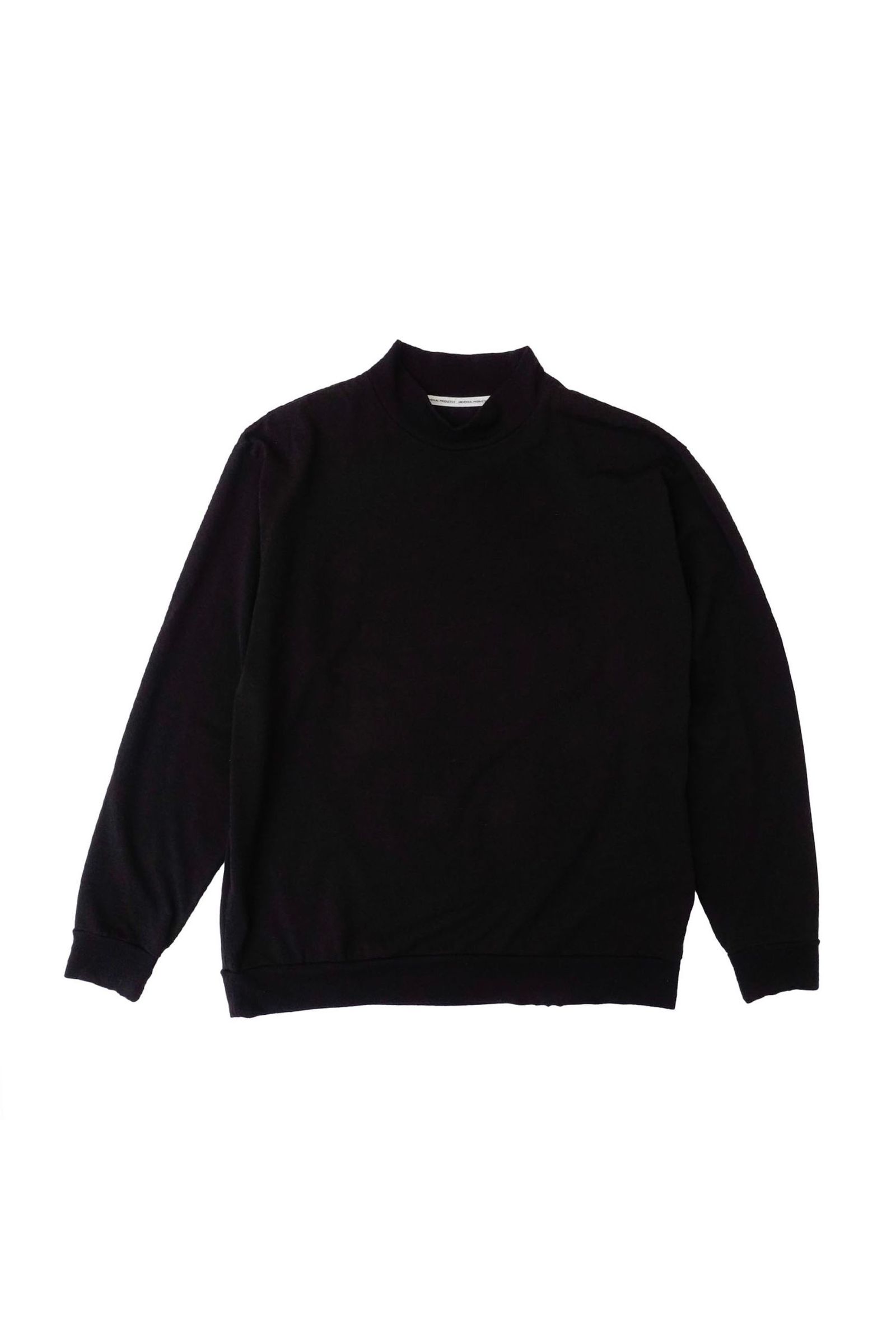 [ラスト1点] WOOL MOCK NECK SWEAT SHIRT | BLACK | カットソー