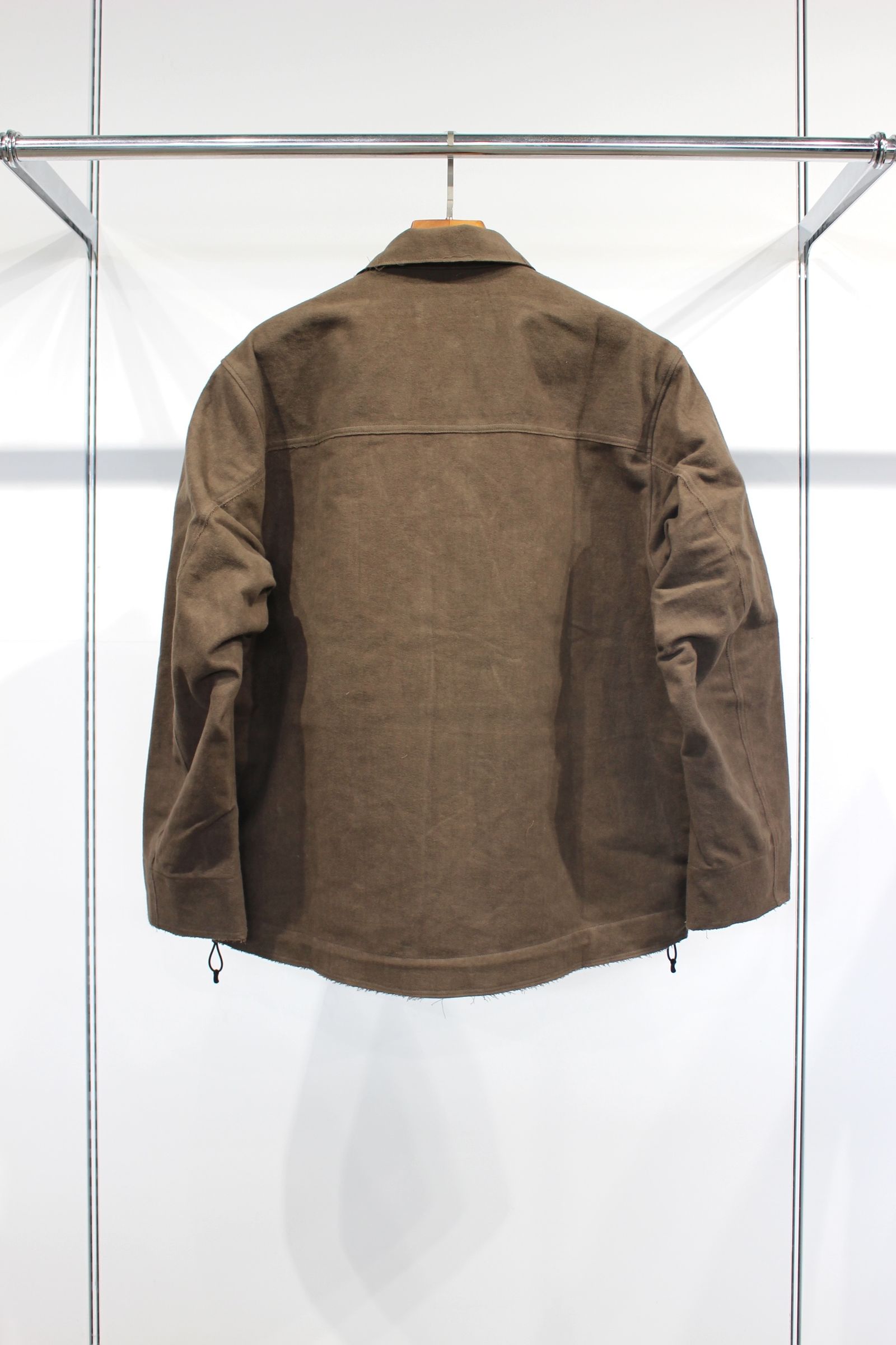 JENS SHORT BLOUSON | KHAKI | コットンスウェードジャケット