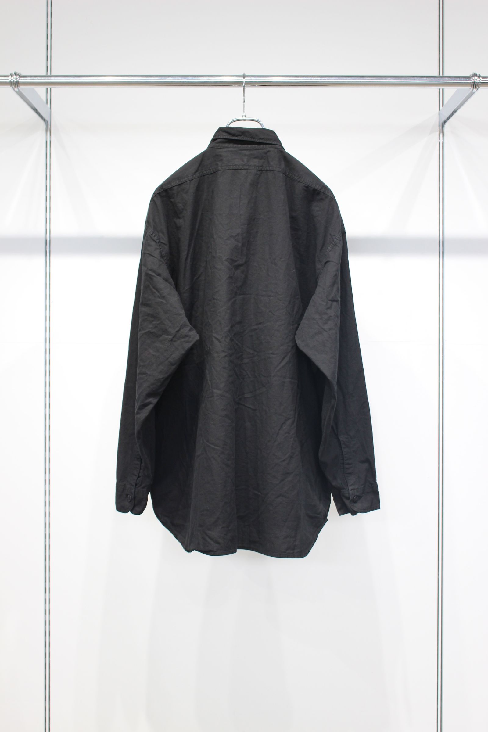BLACK SURFAR GARMENT DYE HYPER BIG MIL WORK SHIRTS TYPE2 | BLACK | シャツ