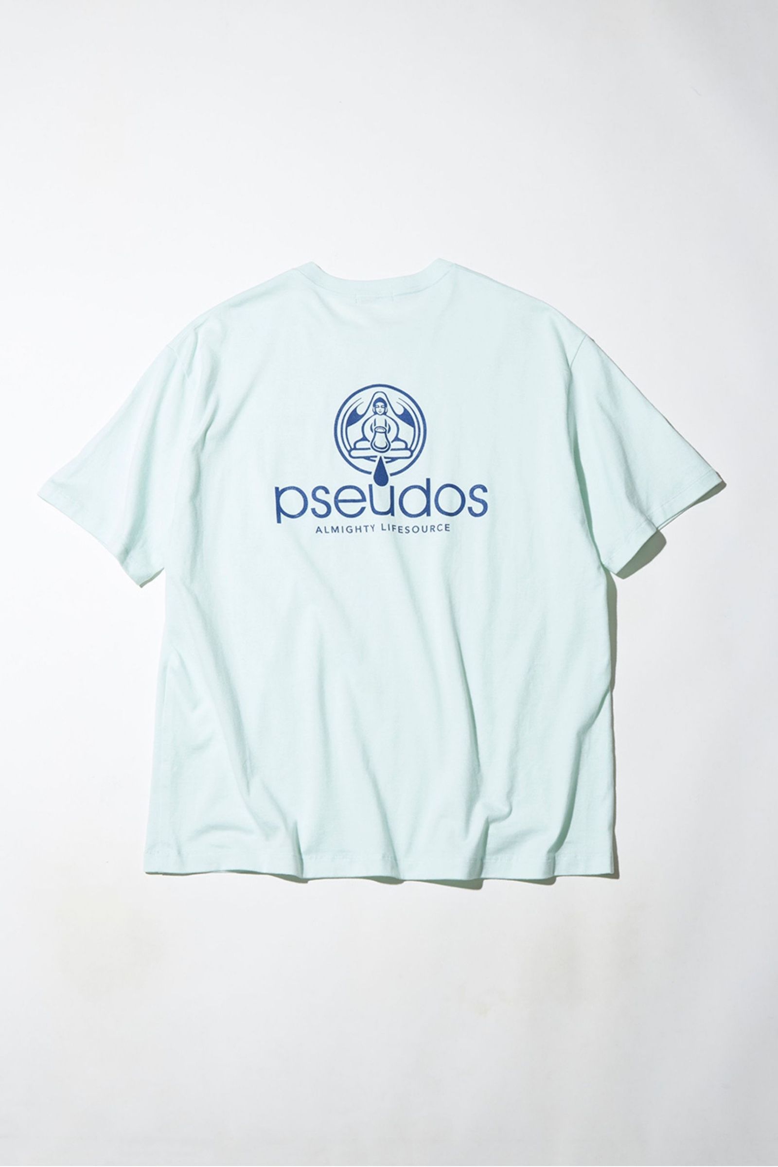 PRINTED CROSS NECK T-SHIRT SS -WATER-/プリントカットソー