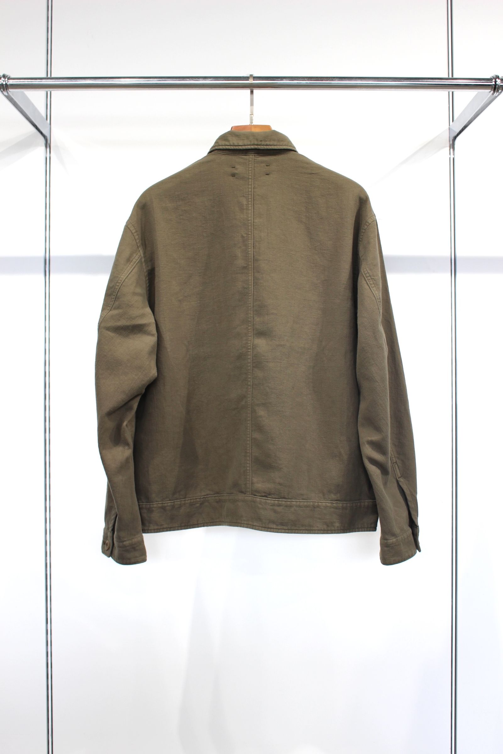 HREINN BLOUSON | OLIVE | シャツブルゾン