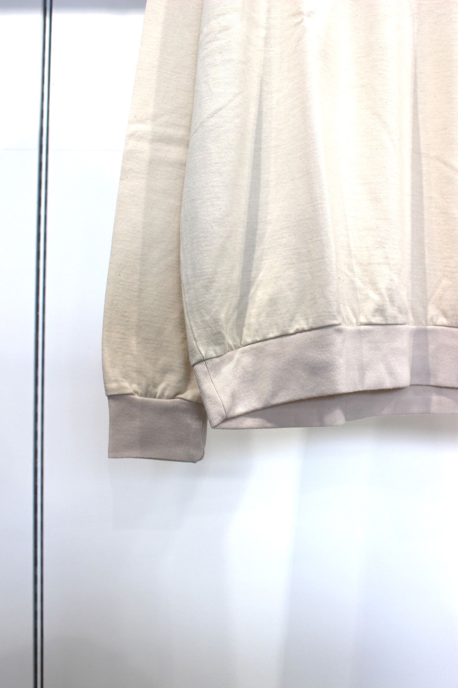 [ラスト1点] WOOL CREW NECK SWEAT SHIRT | IVORY | カットソー