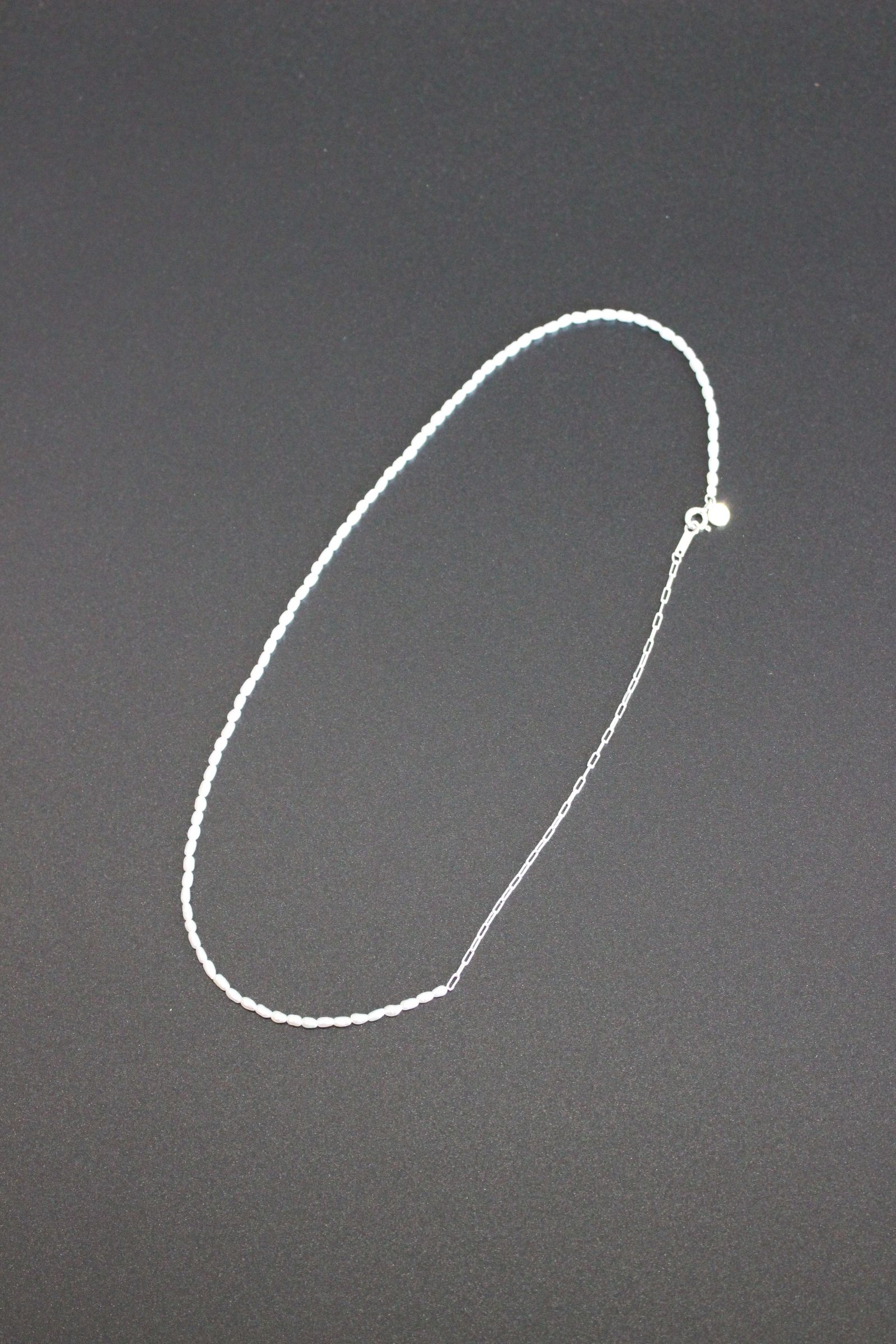 JieDa - [ラスト1点] THIN PEARL SWITCHING NECKLACE | PEARL SILVER925 | ネックレス |  NapsNote