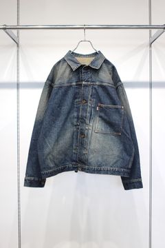 CLASSIC HEAVY KIBATA SHUTTLE HYPER BIG WWII "1ST" DENIM JACKET | C.NAVY | デニムジャケット