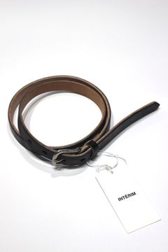 20mm OAK BARK LEATHER BELT | BLACK | ベルト | 幅2.0cm