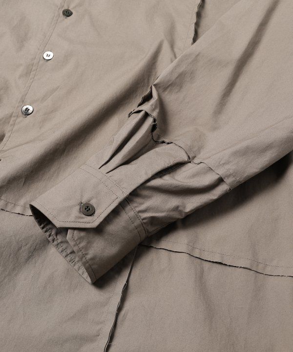 CUTTING OVER SHIRT | KHAKI | シャツ