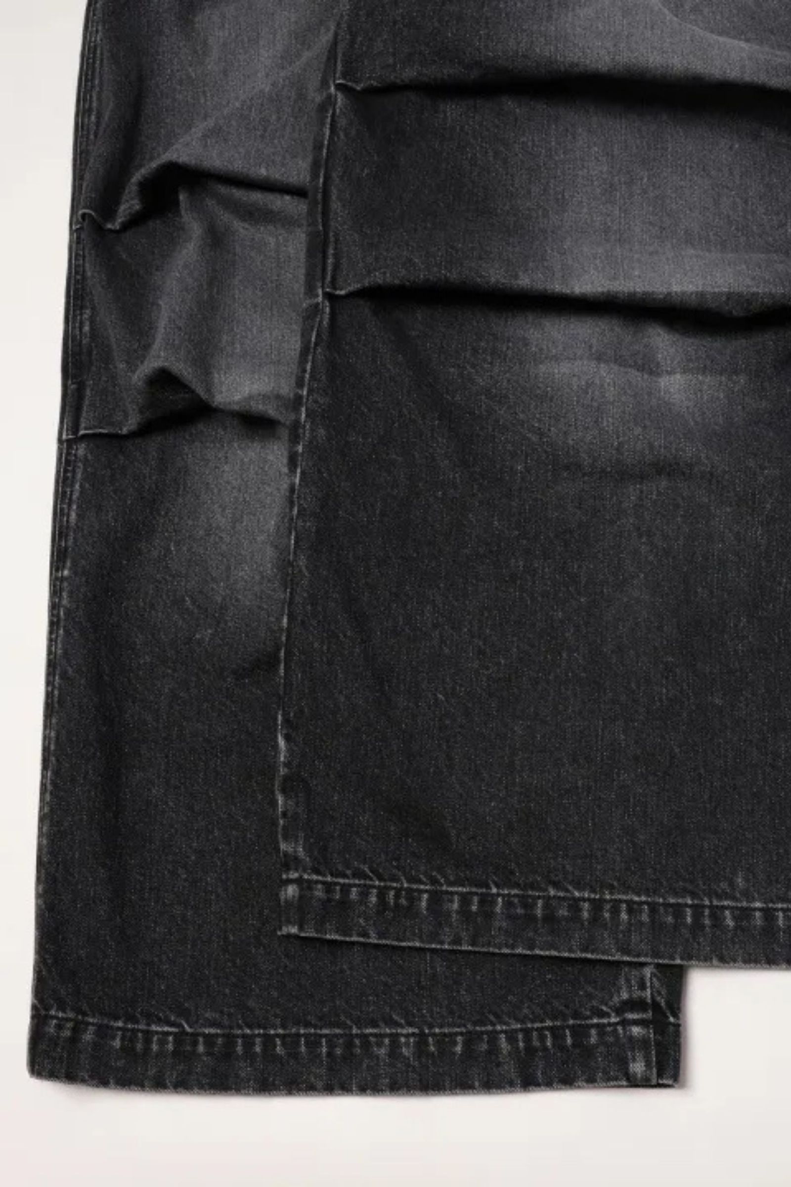 [ラスト1点] PARACHUTE DENIM PANTS | BLACK | デニム